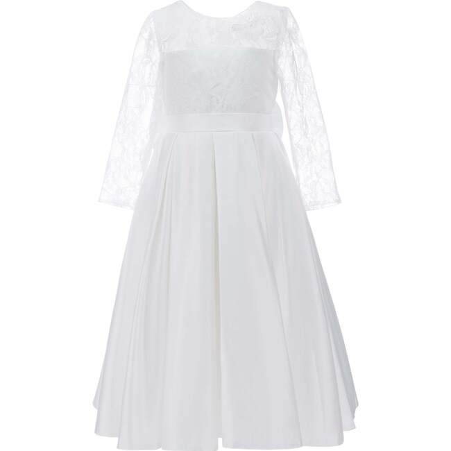 Arcadia Satin Dress, White