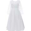 Arcadia Satin Dress, White - Dresses - 1 - thumbnail