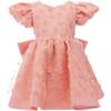 Moneta Floral Bow Dress, Coral - Dresses - 1 - thumbnail