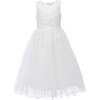 Halsey Embroidered Dress, White - Dresses - 1 - thumbnail