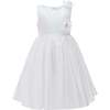 Denali Satin Dress, White - Dresses - 1 - thumbnail