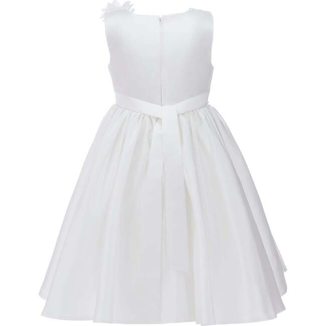 Denali Satin Dress, White - Dresses - 2