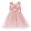 Cambriana Floral Dress, Pink - Dresses - 1 - thumbnail