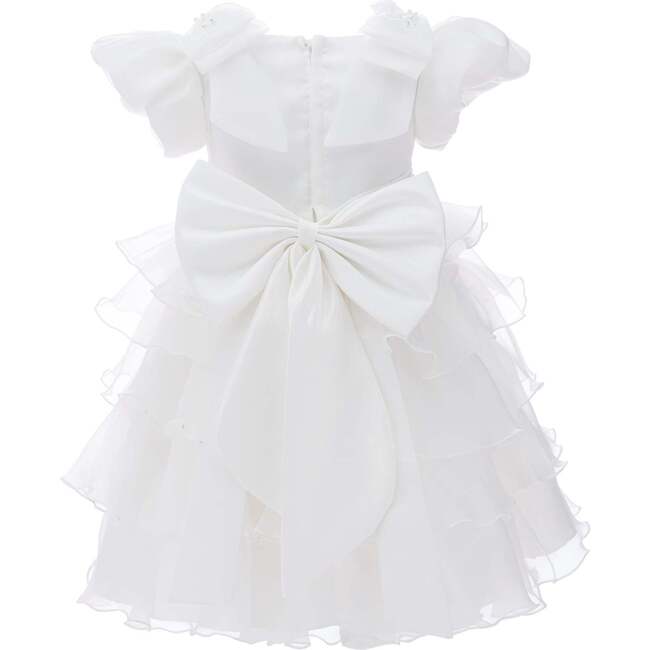 Bonaventura Ruffle Dress, White - Dresses - 2