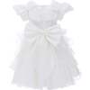 Bonaventura Ruffle Dress, White - Dresses - 2