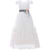 Beaumont Teacup Gown, White - Dresses - 1 - thumbnail