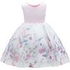 Mabel Floral Garden Organza Dress, Pink - Dresses - 1 - thumbnail