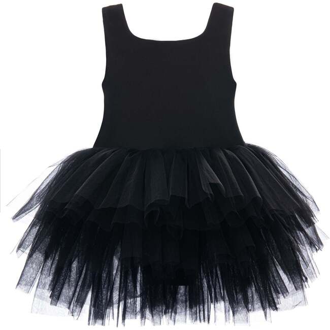 Solid Tutu Dress, Black