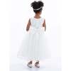 Rossemere Lace Embroidered Tulle Dress, White - Dresses - 3
