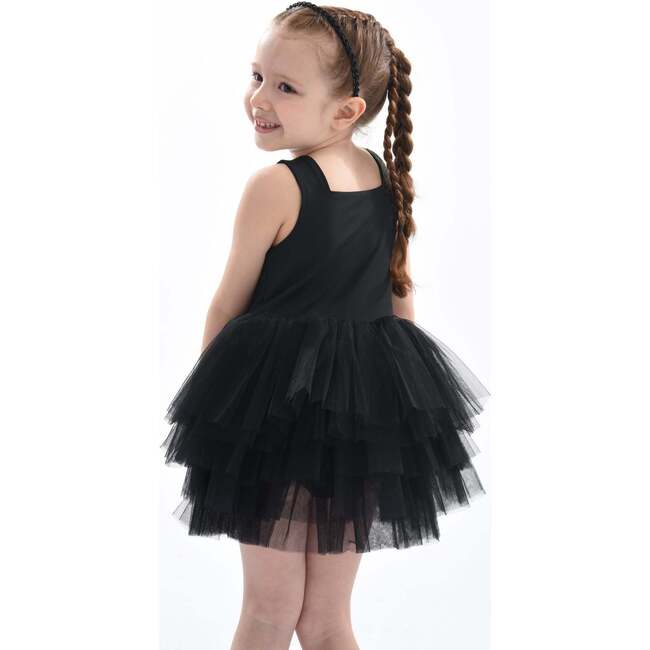 Solid Tutu Dress, Black - Dresses - 4