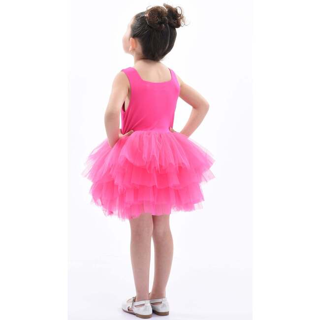 Rouge Solid Tutu Dress, Pink - Dresses - 4