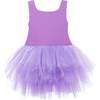 Iris Solid Tutu Dress, Purple - Dresses - 1 - thumbnail