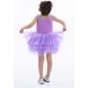 Iris Solid Tutu Dress, Purple - Dresses - 3