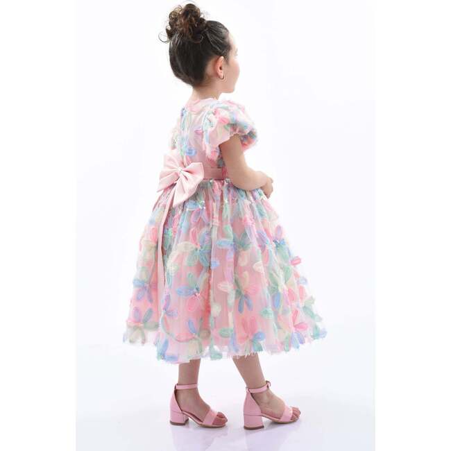 Daisy Party Dress, Peach - Dresses - 3