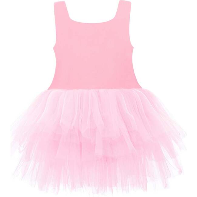 Flamingo Solid Tutu Dress, Pink