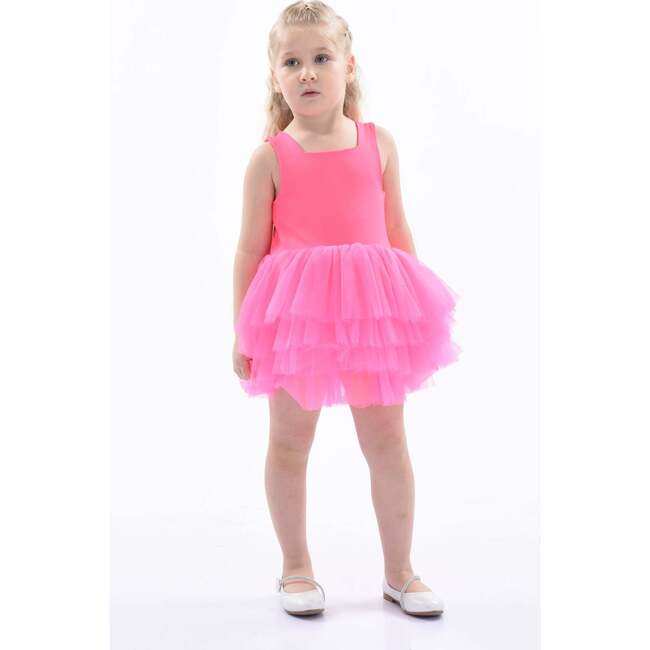 French Rose Tutu Dress, Pink - Skirts - 2