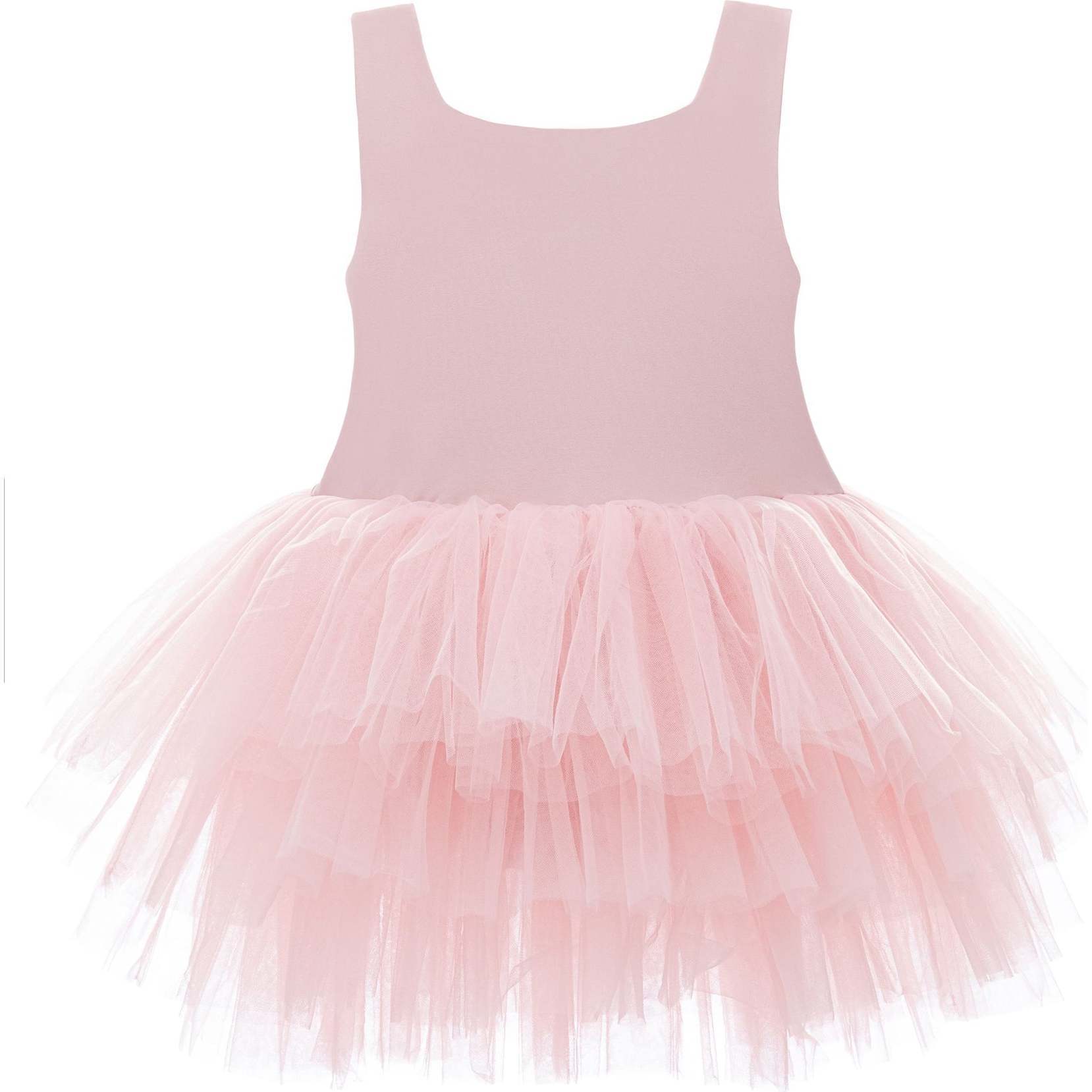 Blush Solid Tutu Dress, Pink - Skirts - 1
