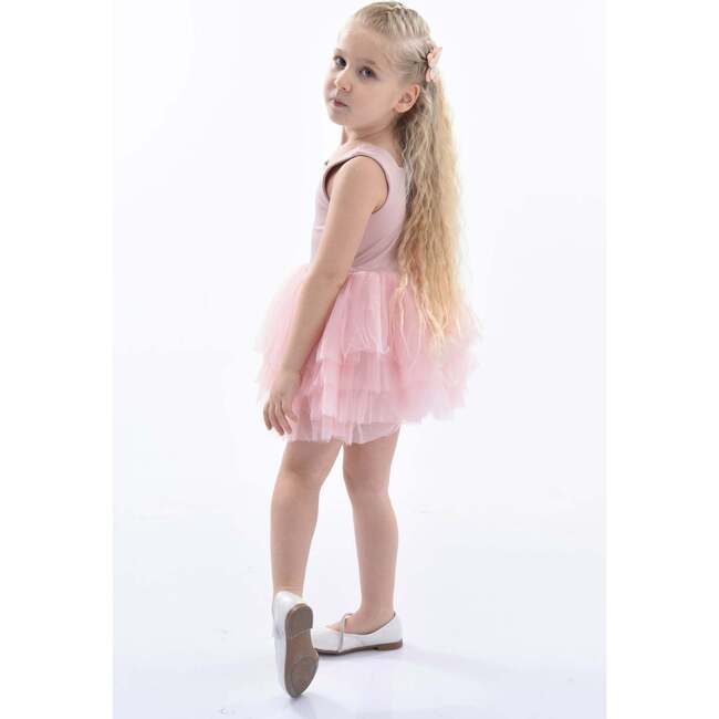 Blush Solid Tutu Dress, Pink - Skirts - 3