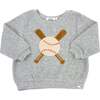 Vintage Baseball Terry Appl Brooklyn Boxy, Heather Gray - Sweatshirts - 1 - thumbnail