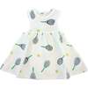 Tennis Print Tank Dress, Snow - Dresses - 1 - thumbnail