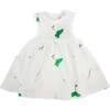 Golf Print Tank Dress, Snow - Dresses - 1 - thumbnail