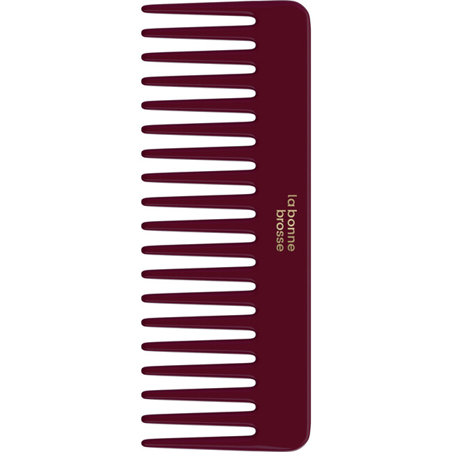 The Large Detangling Comb in Acetate, Cherry Red