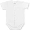 Body Pima Logo Shortsleeve Bodysuit, White - Onesies - 1 - thumbnail
