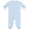 Gingham Zipper Footie, Blue - Footie Pajamas - 2