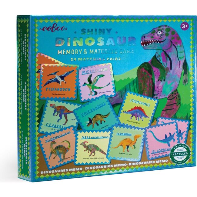 Shiny Dinosaur Memory and Matching Game