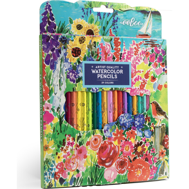 Piece & Love: Seaside Garden Watercolor Pencils - 24 Count