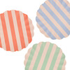 Stripy Reusable Bamboo Large Plates - Party - 1 - thumbnail