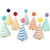 Stripe Party Hats - Party Accessories - 1 - thumbnail