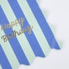 Stripe Happy Birthday Large Napkins - Party - 2