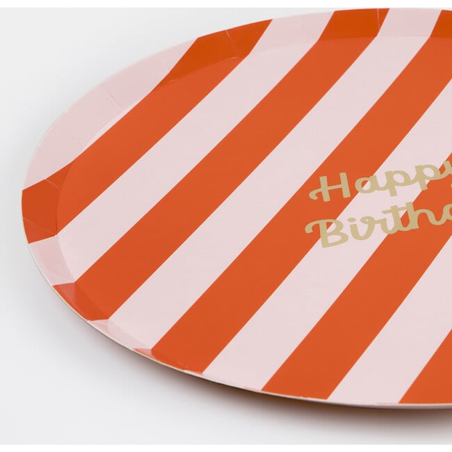 Stripe Happy Birthday Dinner Plates - Party - 2