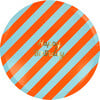 Stripe Happy Birthday Dinner Plates - Party - 5