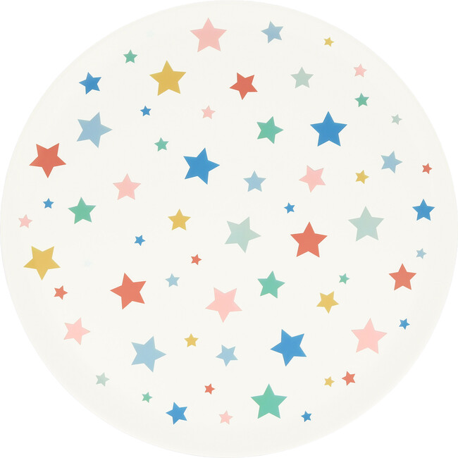 Star Pattern Recycled Plastic Large Plates