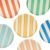 Mixed Stripe Recycled Plastic Large Plates - Party - 1 - thumbnail