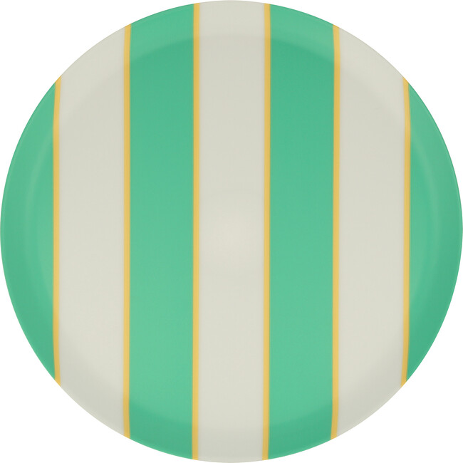 Mixed Stripe Recycled Plastic Small Plates - Party - 4