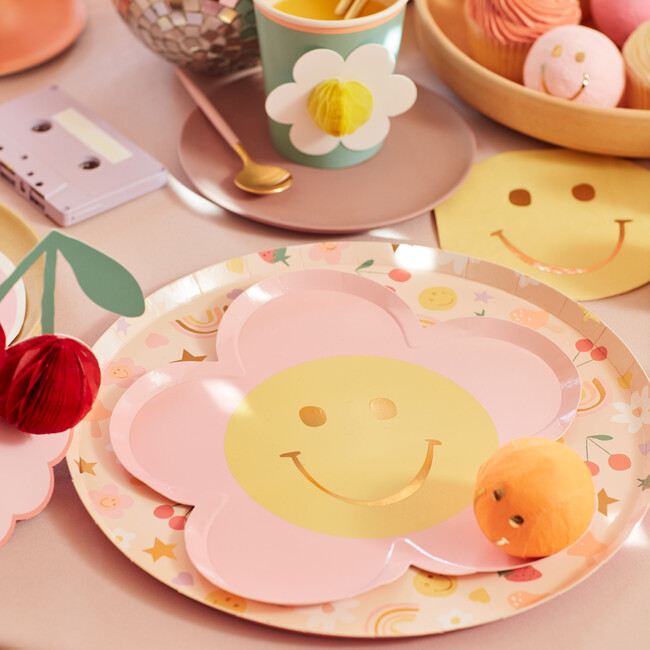 Happy Face Flower Plates - Party - 2