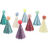 Glitter Mini Party Hats - Party Accessories - 1 - thumbnail