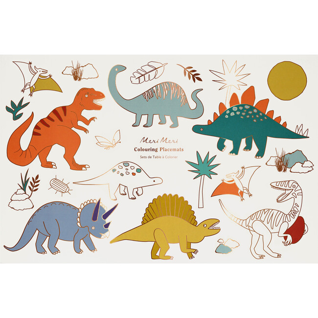 Dinosaurs Coloring Placemats