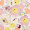 Happy Face Flower Plates - Party - 4