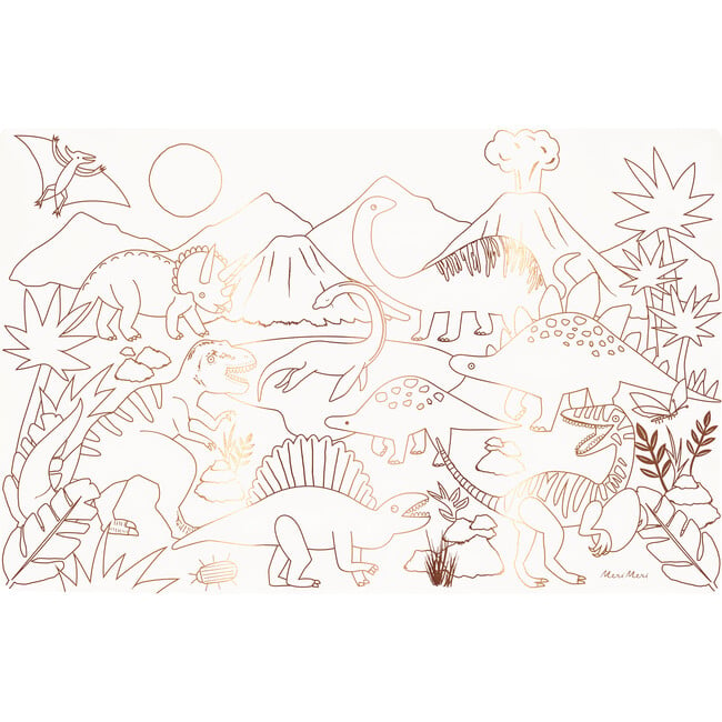 Dinosaurs Coloring Placemats - Party - 2