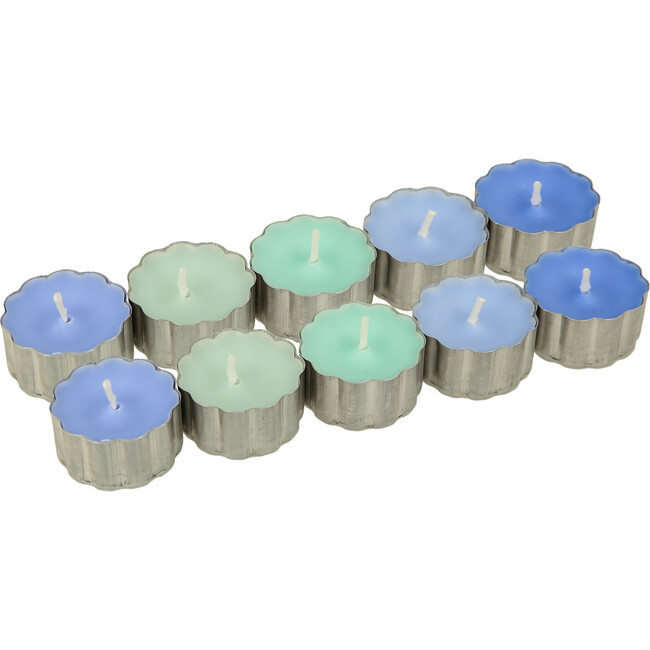 Blue & Green Tealight Candles
