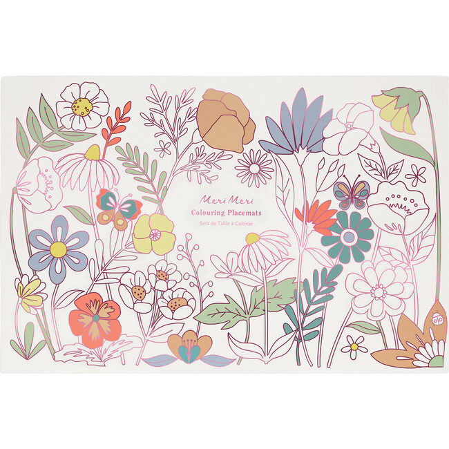 Butterflies & Flowers Coloring Placemats
