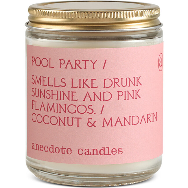 Pool Party Glass Jar Candle