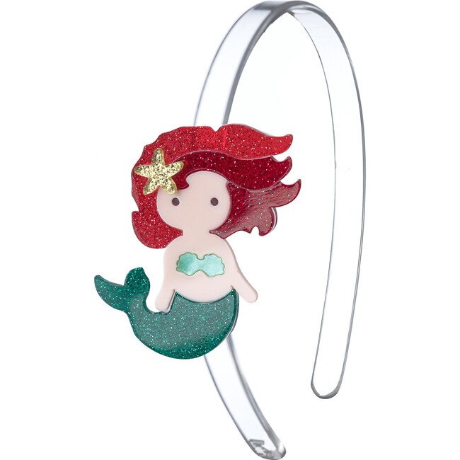 Mermaid Underwater Glitter Red Headband