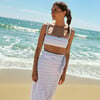 Women's Vintage Stripe Bandeau Bikini Top - Two Pieces - 4