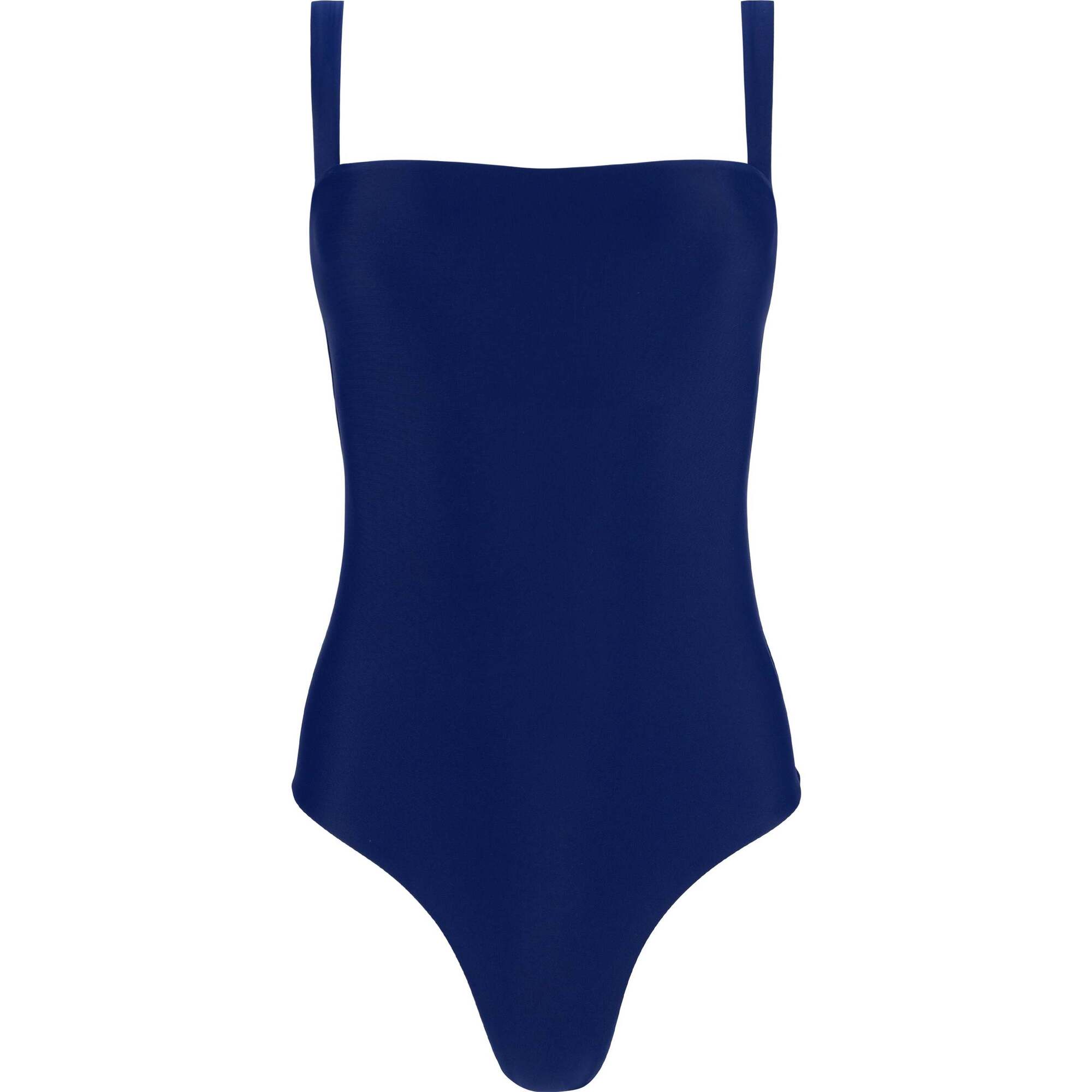 Women's Navy Low Back Simple One Piece - One Pieces - 1