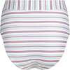 Women's Vintage Stripe High Waist Bikini Bottom - Two Pieces - 6